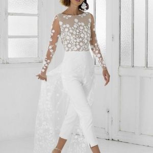 Rime Arodaky - Patsy Jumpsuit with Train, Size 4